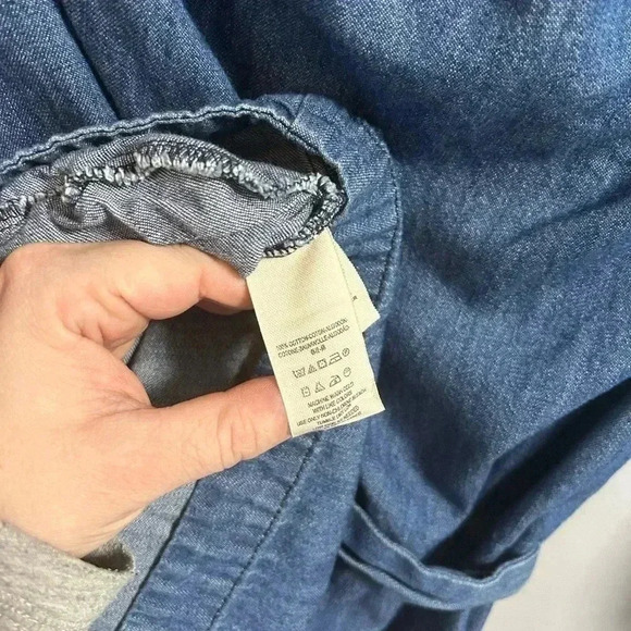 Free People Tangled in Willows  Chambray Romper - Picture 6 of 7